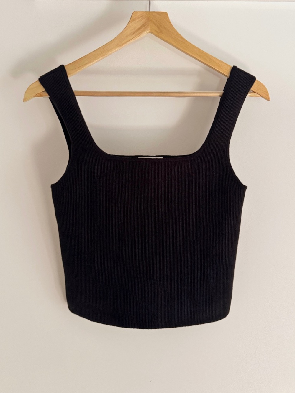 Reformation Julia Ribbed Sweater Tank Black Size S